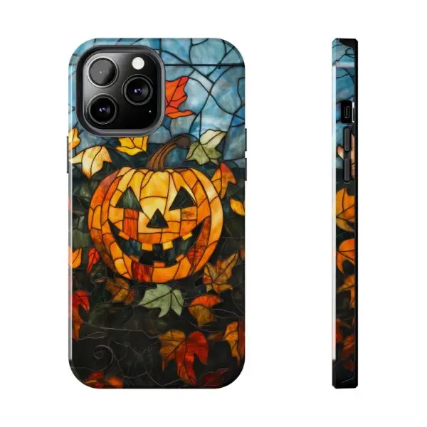 Luminous Lantern Halloween Stained Glass Tough Phone Case for iPhone and Samsung - Image 77