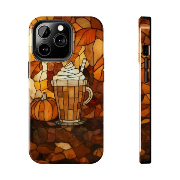 Stained Glass Pumpkin Spice Latte (PSL) Tough Phone Case for iPhone and Samsung - Image 71