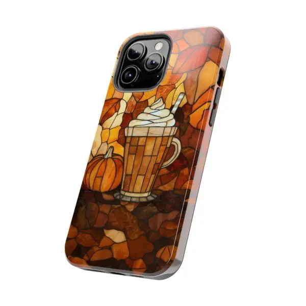 Stained Glass Pumpkin Spice Latte (PSL) Tough Phone Case for iPhone and Samsung - Image 79