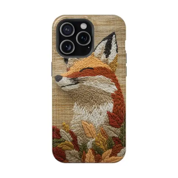 Autumn Whimsy Fox Magnetic Tough Case for iPhone and Samsung - Image 111