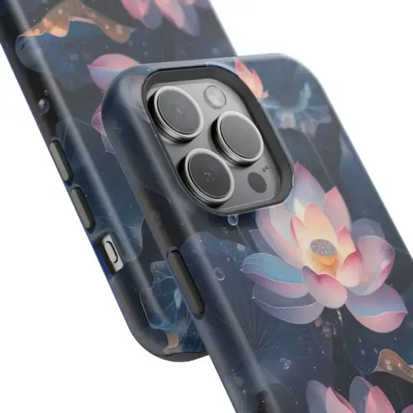 Dew-Kissed Lotus Magnetic Tough Case for iPhone and Samsung - Image 113