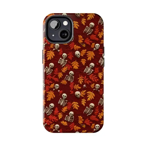 3D Orange Autumn Skeleton Tough Phone Cases for iPhone and Samsung - Image 61