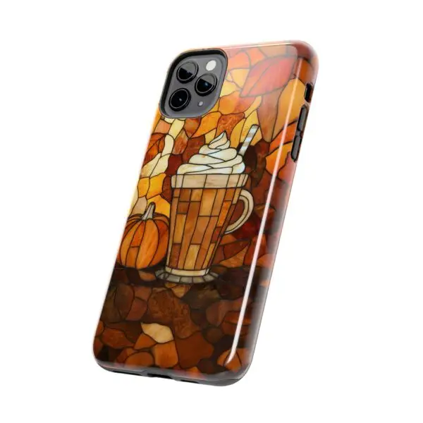 Stained Glass Pumpkin Spice Latte (PSL) Tough Phone Case for iPhone and Samsung - Image 31