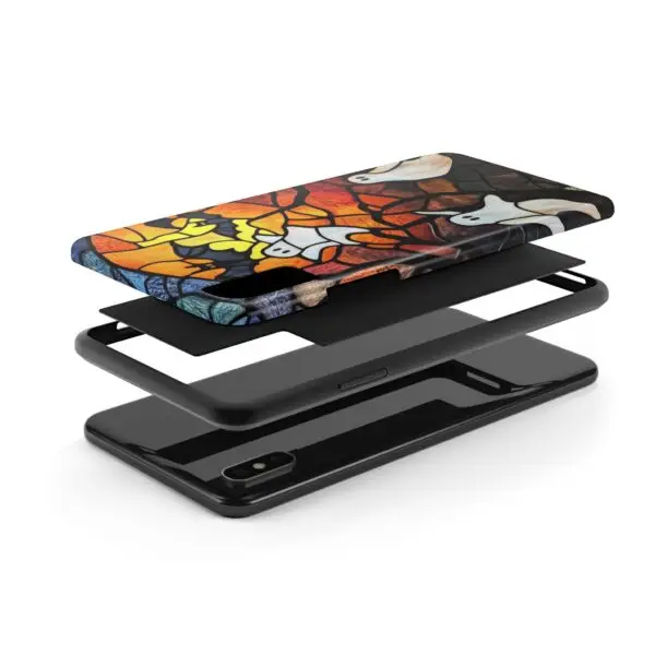 Spectral Stained Glass Halloween Tough Phone Case for iPhone and Samsung - Image 9