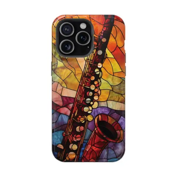 Symphonic Stained Glass Oboe Magnetic Tough Case for iPhone and Samsung - Image 111