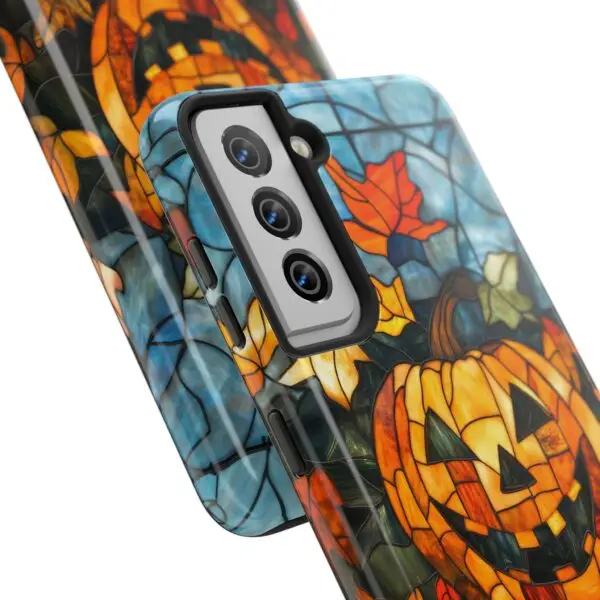 Luminous Lantern Halloween Stained Glass Tough Phone Case for iPhone and Samsung - Image 122