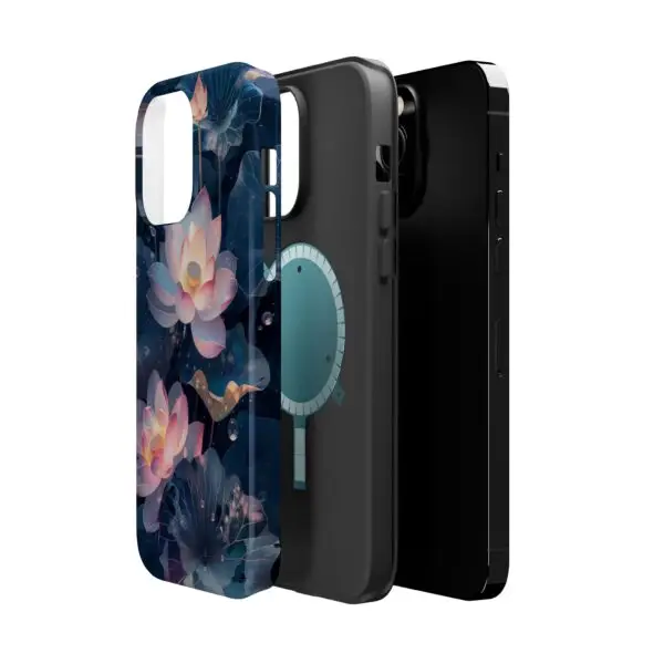 Dew-Kissed Lotus Magnetic Tough Case for iPhone and Samsung - Image 37