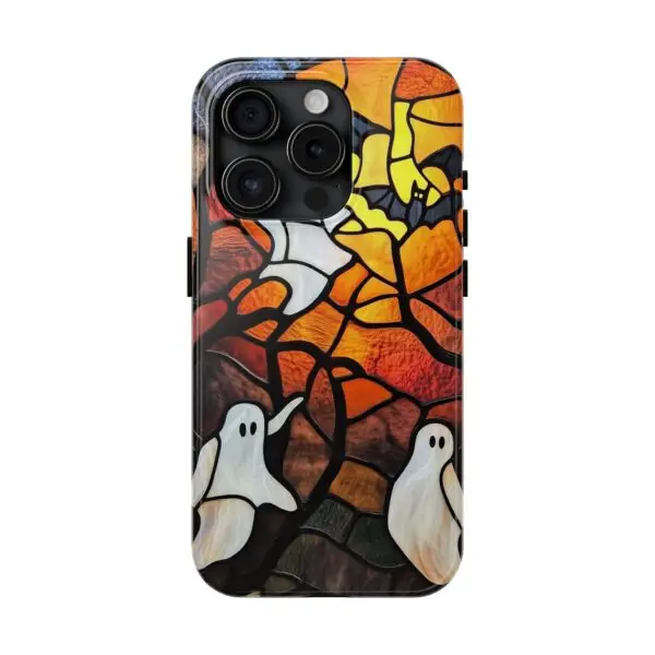 Spectral Stained Glass Halloween Tough Phone Case for iPhone and Samsung - Image 91