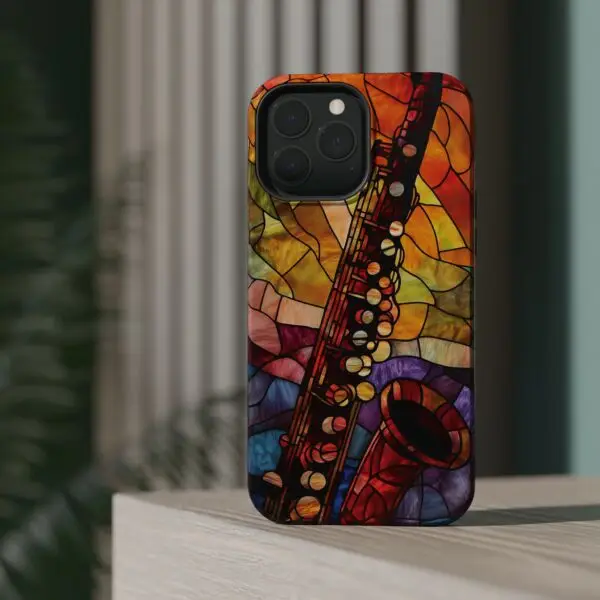 Symphonic Stained Glass Oboe Magnetic Tough Case for iPhone and Samsung - Image 79