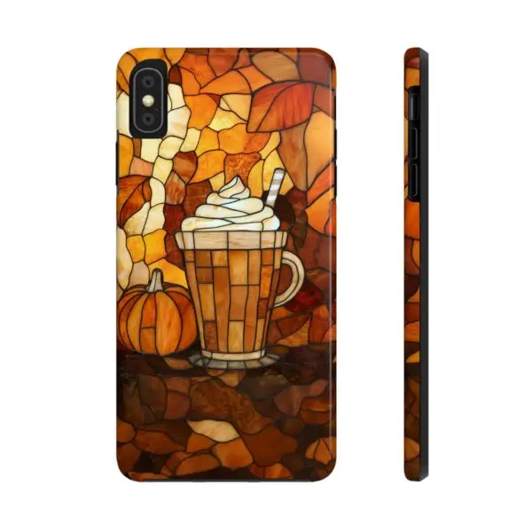 Stained Glass Pumpkin Spice Latte (PSL) Tough Phone Case for iPhone and Samsung - Image 15