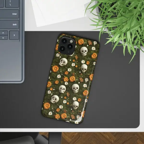 Autumn Requiem Mossy Autumn Skull Slim Phone Case for iPhone and Samsung - Image 41