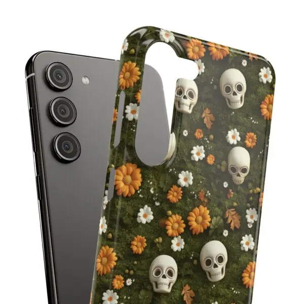 Autumn Requiem Mossy Autumn Skull Slim Phone Case for iPhone and Samsung - Image 45
