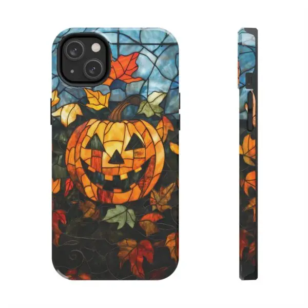 Luminous Lantern Halloween Stained Glass Tough Phone Case for iPhone and Samsung - Image 89