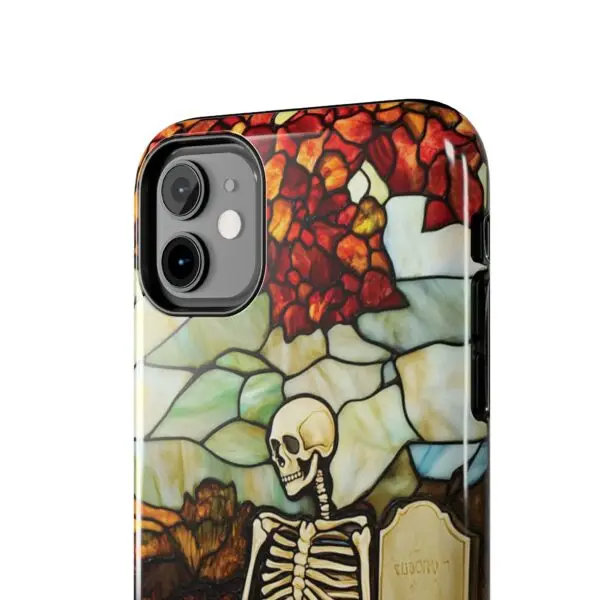 Autumn Graveyard Skeleton Tough Phone Cases for iPhone and Samsung - Image 20