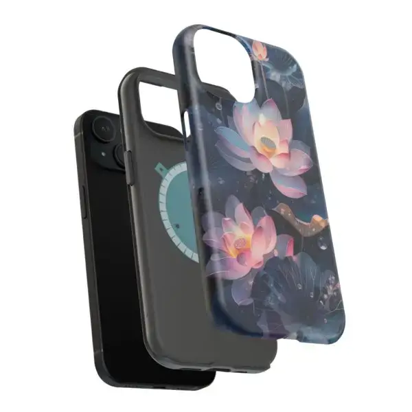 Dew-Kissed Lotus Magnetic Tough Case for iPhone and Samsung - Image 87