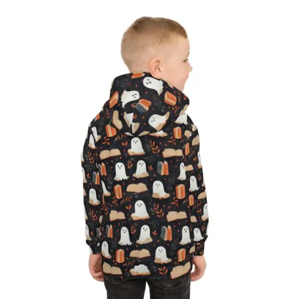 Haunted Library Halloween Children's Hoodie - Image 8
