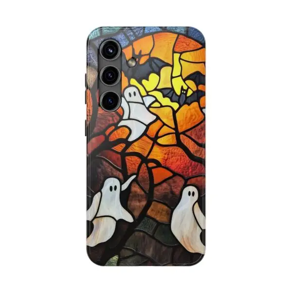 Spectral Stained Glass Halloween Tough Phone Case for iPhone and Samsung - Image 106