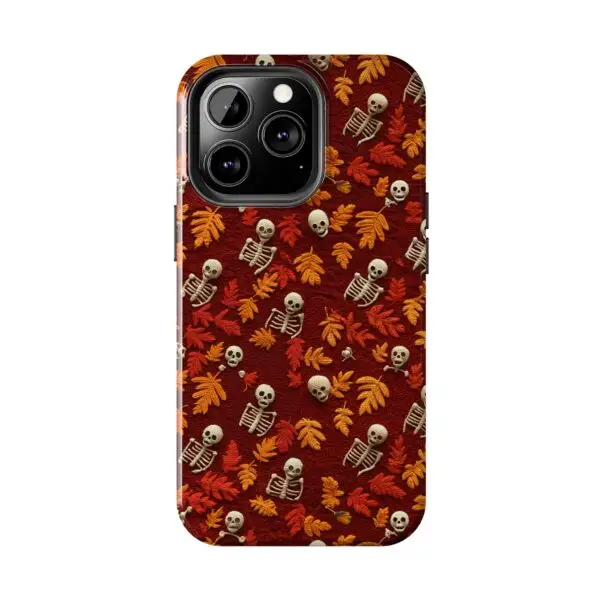 3D Orange Autumn Skeleton Tough Phone Cases for iPhone and Samsung - Image 73