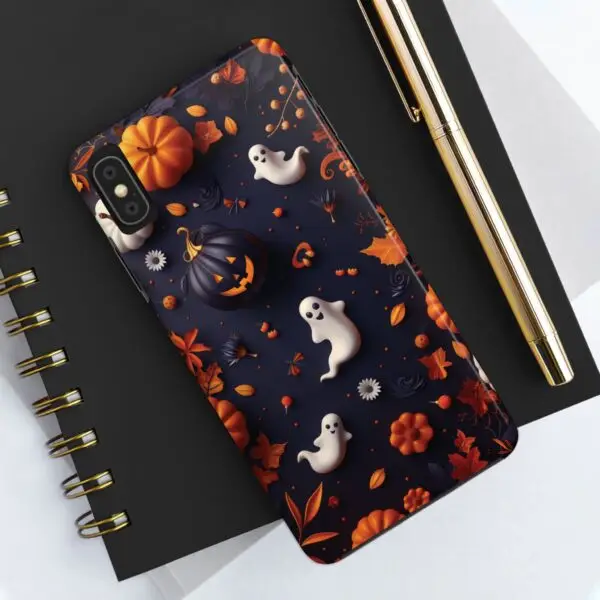 Spooky Harvest Autumn Halloween Skulls Tough Phone Cases for iPhone and Samsung - Image 16