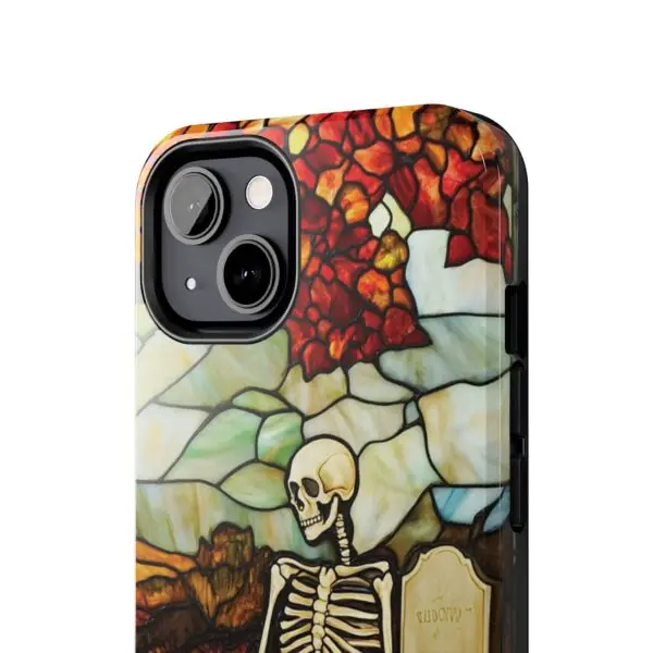 Autumn Graveyard Skeleton Tough Phone Cases for iPhone and Samsung - Image 62
