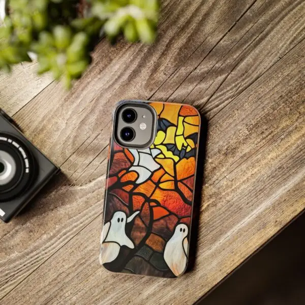 Spectral Stained Glass Halloween Tough Phone Case for iPhone and Samsung - Image 46