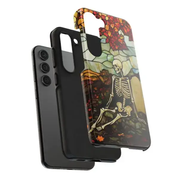 Autumn Graveyard Skeleton Tough Phone Cases for iPhone and Samsung - Image 114