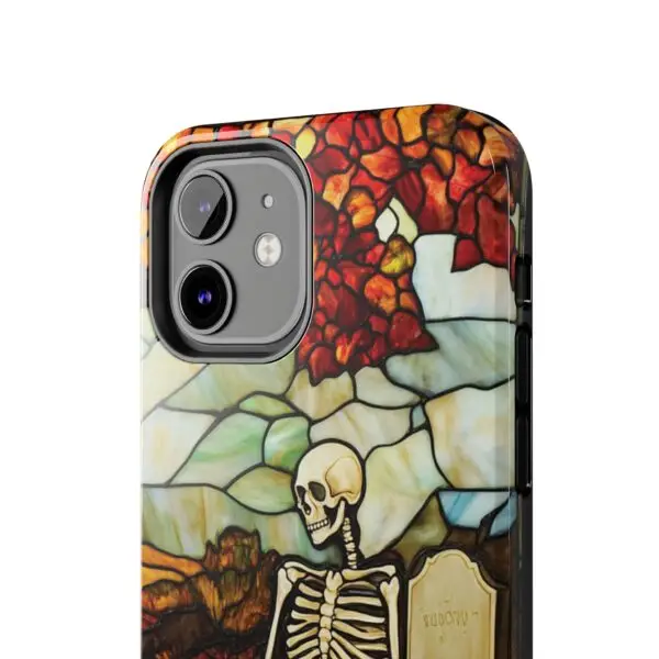 Autumn Graveyard Skeleton Tough Phone Cases for iPhone and Samsung - Image 38