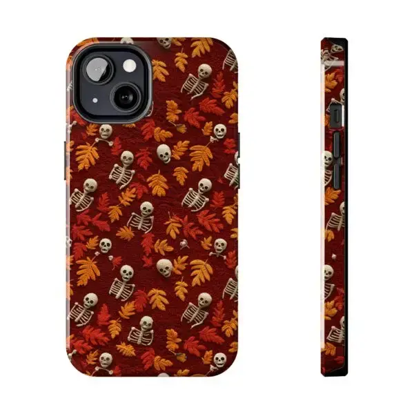 3D Orange Autumn Skeleton Tough Phone Cases for iPhone and Samsung - Image 60