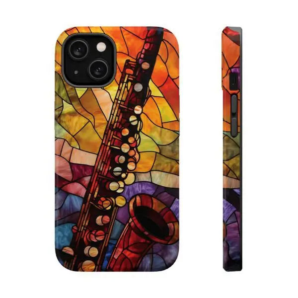 Symphonic Stained Glass Oboe Magnetic Tough Case for iPhone and Samsung - Image 6