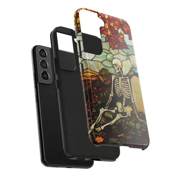 Autumn Graveyard Skeleton Tough Phone Cases for iPhone and Samsung - Image 119