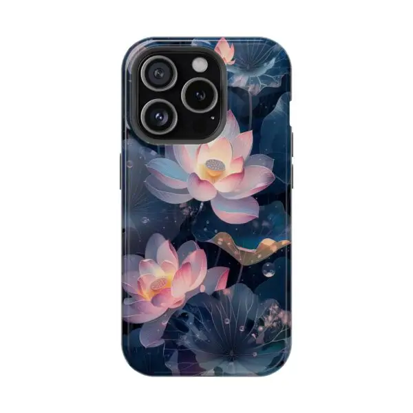 Dew-Kissed Lotus Magnetic Tough Case for iPhone and Samsung - Image 91