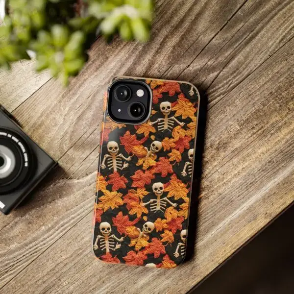 3D Autumn Skeleton Tough Phone Cases for iPhone and Samsung - Image 61