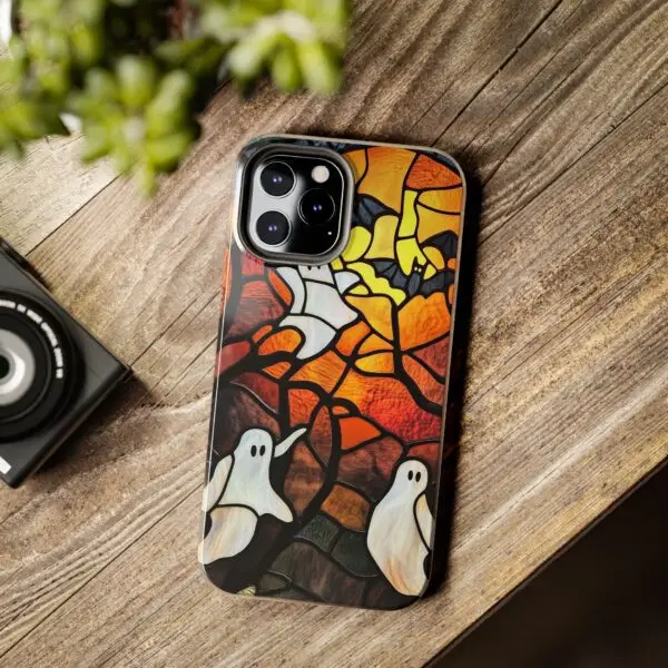 Spectral Stained Glass Halloween Tough Phone Case for iPhone and Samsung - Image 58