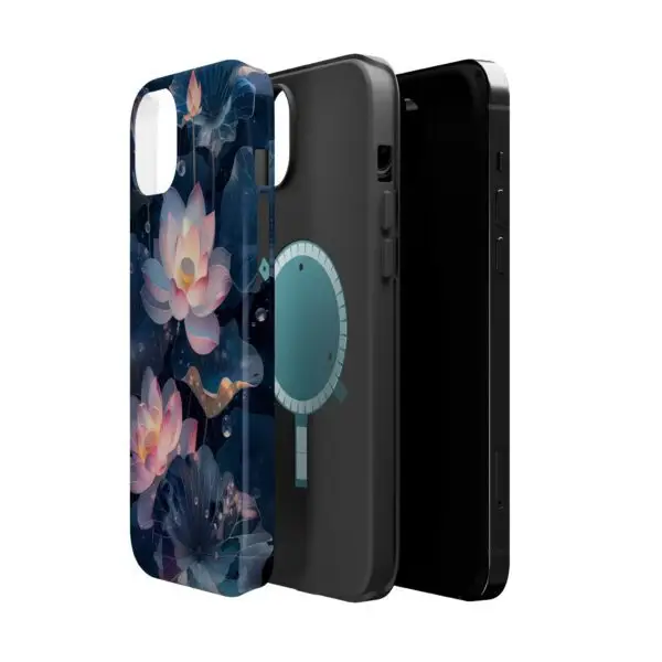 Dew-Kissed Lotus Magnetic Tough Case for iPhone and Samsung - Image 27