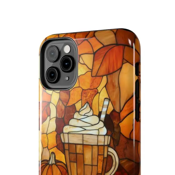 Stained Glass Pumpkin Spice Latte (PSL) Tough Phone Case for iPhone and Samsung - Image 32