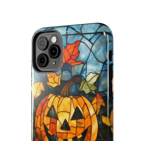 Luminous Lantern Halloween Stained Glass Tough Phone Case for iPhone and Samsung - Image 32