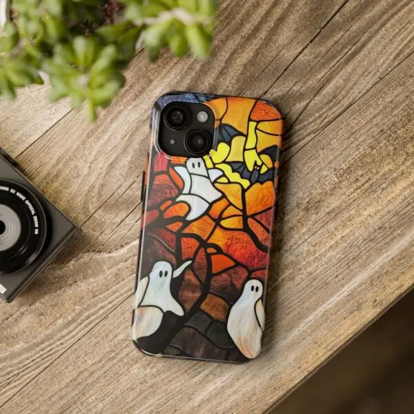 Spectral Stained Glass Halloween Tough Phone Case for iPhone and Samsung - Image 5