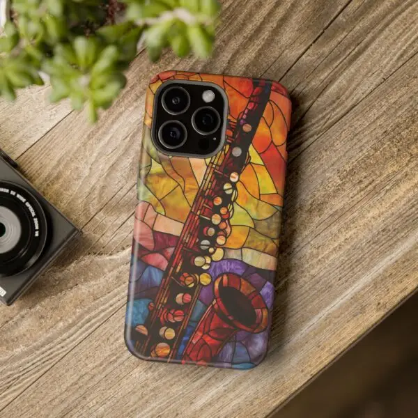 Symphonic Stained Glass Oboe Magnetic Tough Case for iPhone and Samsung - Image 120