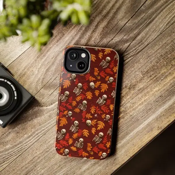 3D Orange Autumn Skeleton Tough Phone Cases for iPhone and Samsung - Image 64