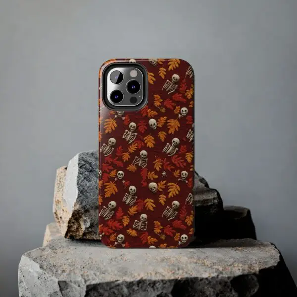 3D Orange Autumn Skeleton Tough Phone Cases for iPhone and Samsung - Image 51
