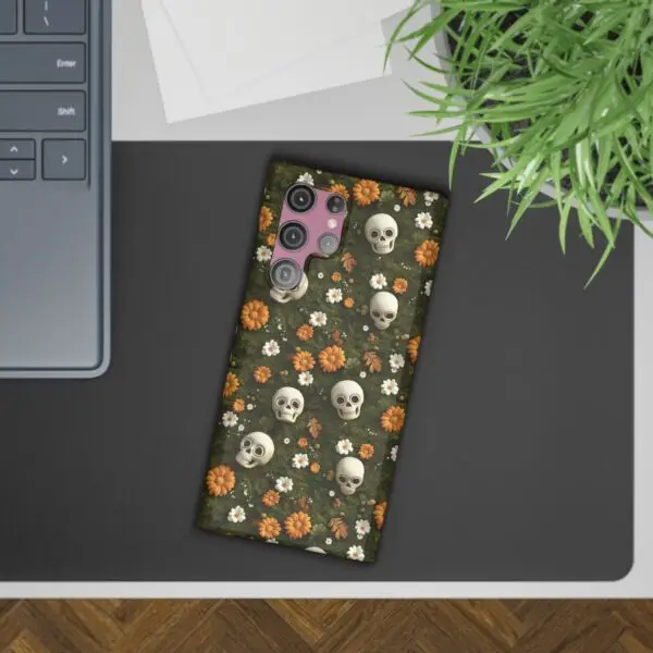 Autumn Requiem Mossy Autumn Skull Slim Phone Case for iPhone and Samsung - Image 62