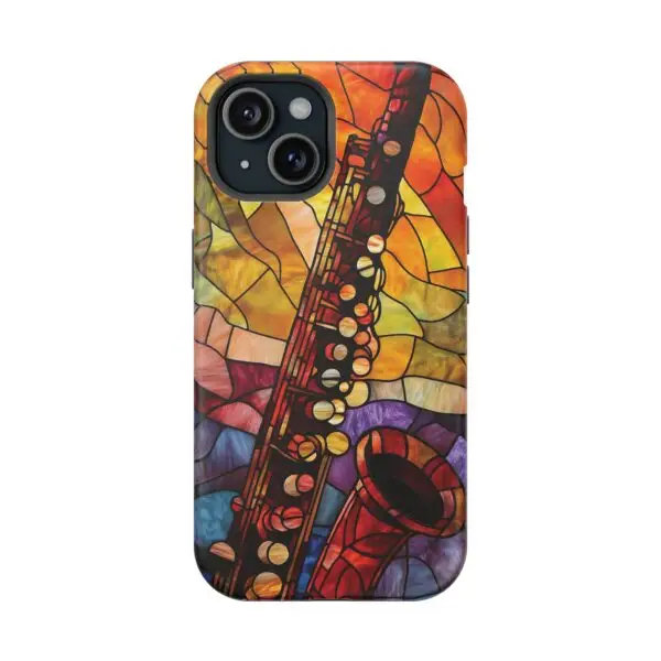 Symphonic Stained Glass Oboe Magnetic Tough Case for iPhone and Samsung - Image 86