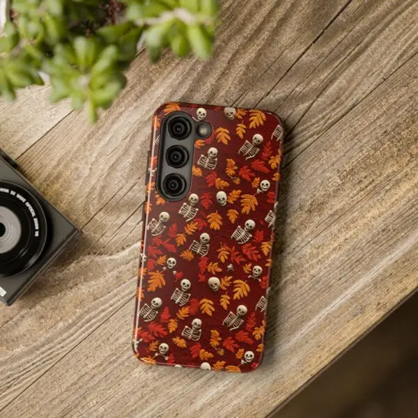 3D Orange Autumn Skeleton Tough Phone Cases for iPhone and Samsung - Image 115