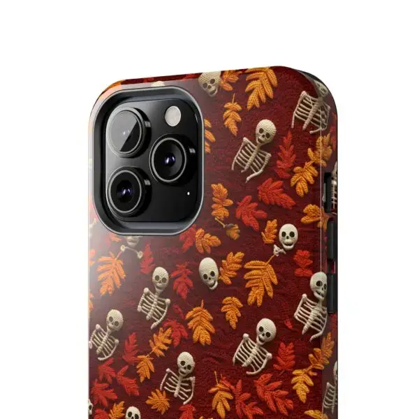 3D Orange Autumn Skeleton Tough Phone Cases for iPhone and Samsung - Image 77