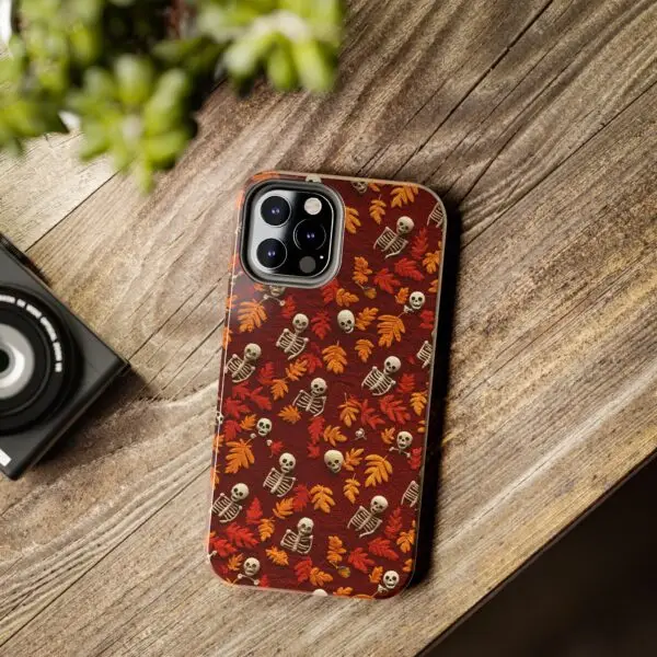 3D Orange Autumn Skeleton Tough Phone Cases for iPhone and Samsung - Image 52