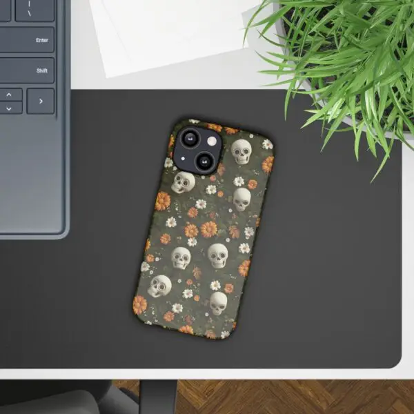 Autumn Requiem Mossy Autumn Skull Slim Phone Case for iPhone and Samsung - Image 23