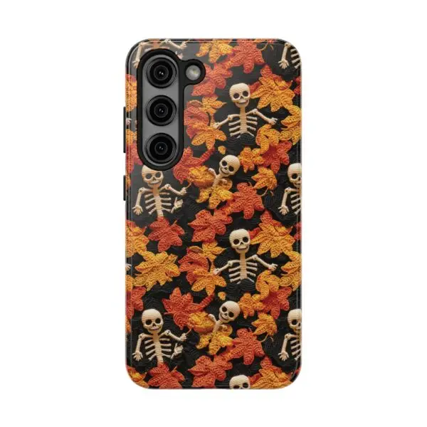 3D Autumn Skeleton Tough Phone Cases for iPhone and Samsung - Image 112