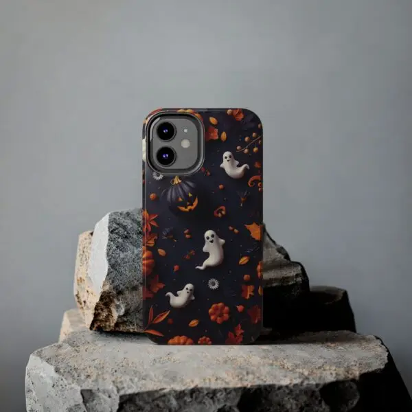 Spooky Harvest Autumn Halloween Skulls Tough Phone Cases for iPhone and Samsung - Image 45