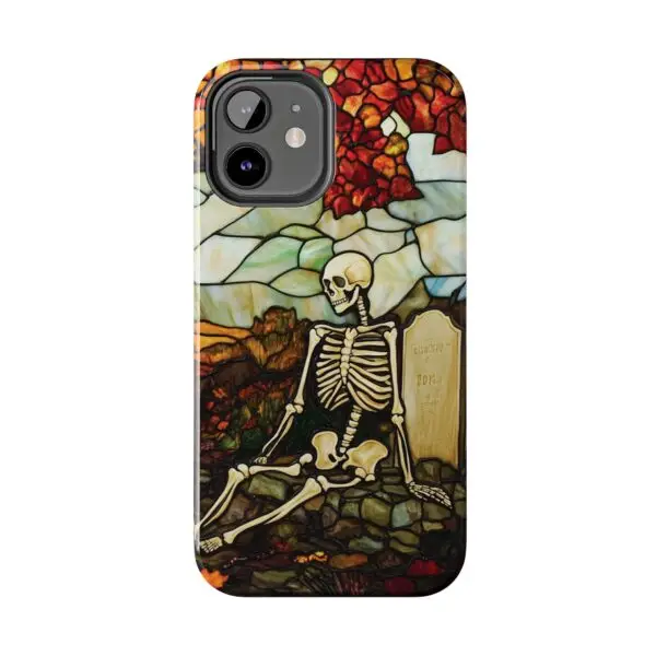 Autumn Graveyard Skeleton Tough Phone Cases for iPhone and Samsung - Image 36