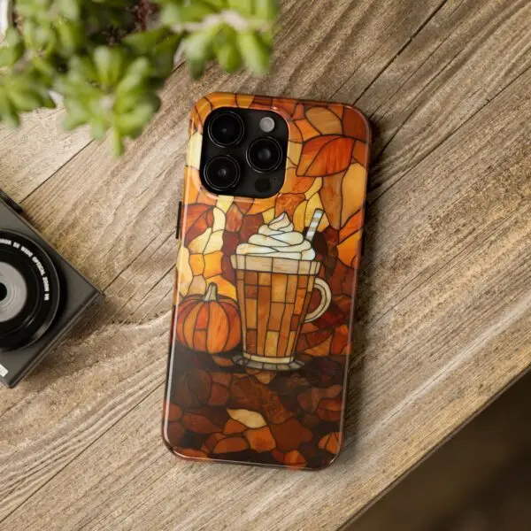 Stained Glass Pumpkin Spice Latte (PSL) Tough Phone Case for iPhone and Samsung - Image 105